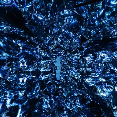 teamLab, Black Waves - Megalith Crystal Formation (work in progress) © teamLab